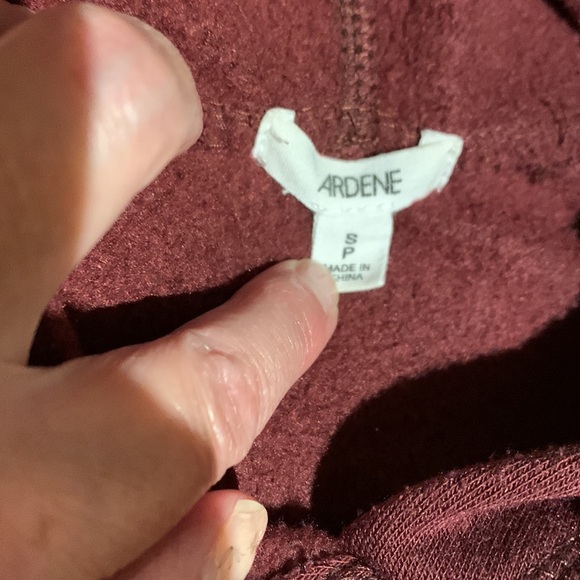 Ardene Burgundy/Wine 3 Owls Hoodie Sweatshirt - size S - Picture 4 of 16